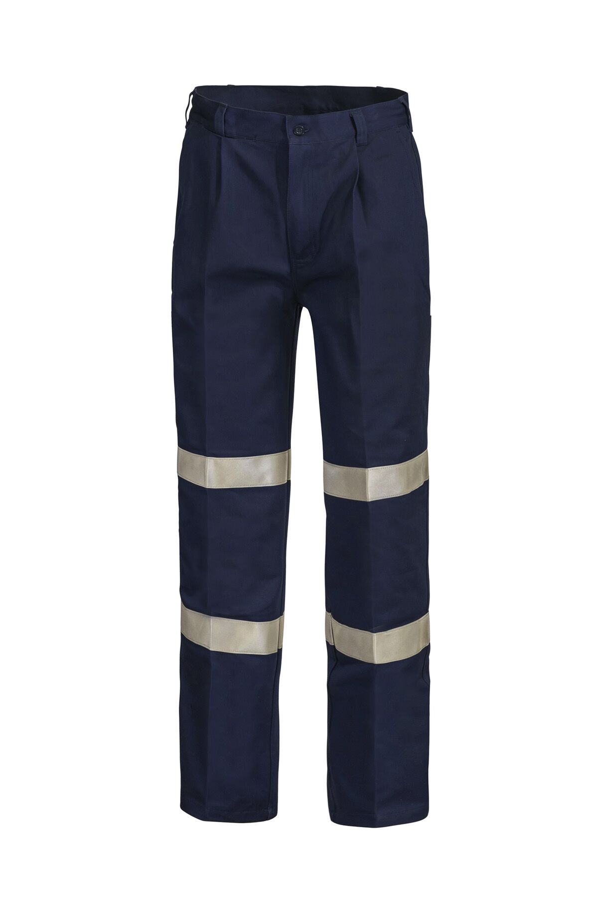 REFLECTIVE SINGLE PLEAT COTTON DRILL INDUSTRIAL LAUNDRY TROUSER illustration